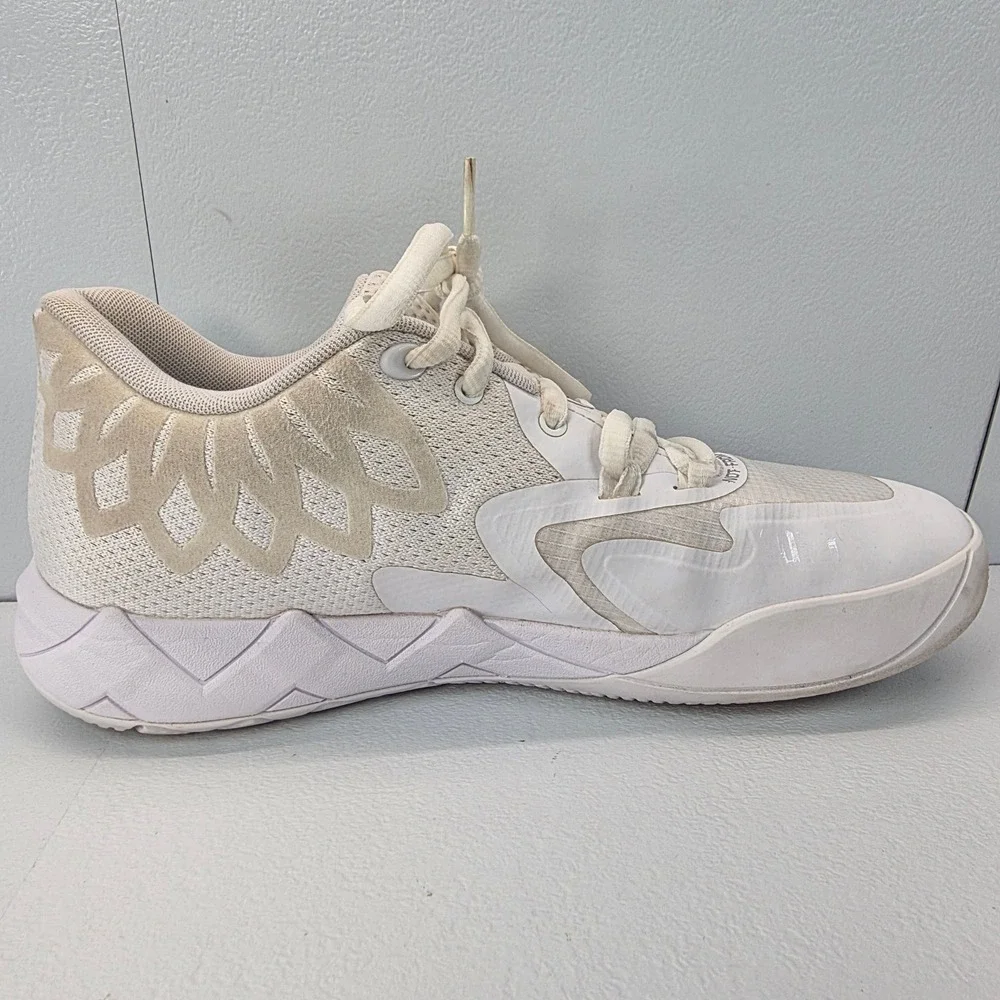 Puma MB.01‎ Low Not From Here Basketball Shoes Men's Sz 8.5 White 376941-04